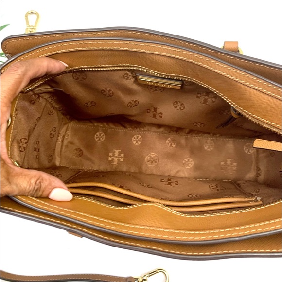 Tory Burch Medium Micro Leather Robinson Tote - Picture 12 of 16